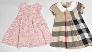 Lote de 2 Vestidos Joe Fresh Encaje Superpuesto Ajuste y Acampanado y Tomodel Vestido a Cuadros Niñas 4 - Imagen 1 de 13