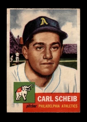 1953 Topps Set-Break # 57 Carl Scheib VG-VGEX *GMCARDS* - Image 1 of 2
