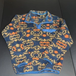 Patagonia Synchilla Youth Large Lightweight Aztec T-Snap Fleece Pullover 65571 - Picture 1 of 10