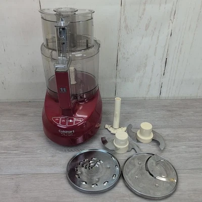 Procesador de alimentos Cuisinart Prep 11 Plus DLC-2011N rojo con accesorios probados  Foto 1 de 4