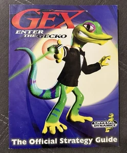 Libro Guía de Estrategia Gex Enter The Gecko PS1 PSX Oficial con Póster - Muy Bonito - Imagen 1 de 6