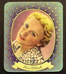 #110 Luise Ullrich 1934 Garbaty Film Star Series 2 Embossed Cigarette Card