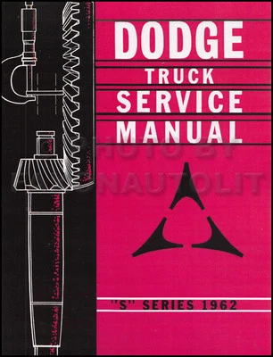 Dodge 1962 camioneta y camioneta manual de taller D100-D300 W100-W300 WM300 Power Wagon Foto 1 de 2