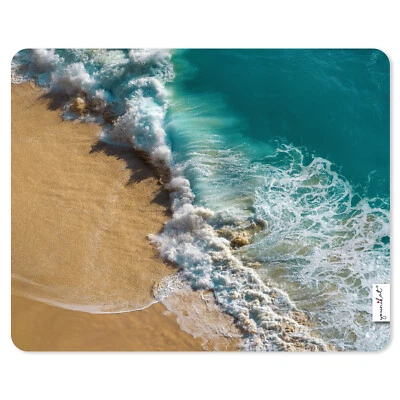 YOUNIKAT Mauspad mit Wellen-Motiv von oben I 24 x 19 cm Mousepad Standard-Größe I dv_1243