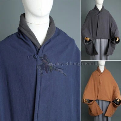 Mantón Budista Cálido Meditación Capa Monje Budista Traje Shaolin Kung Fu Foto 1 de 4