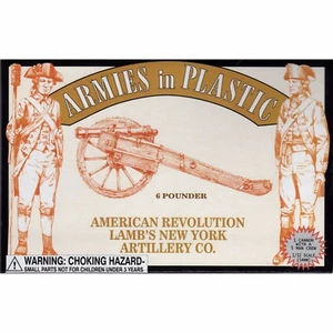 Armies in Plastic Lamb's New York Artillery 6-pdr American Revolution - Picture 1 of 2