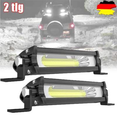2X LED Light bar Lichtbalken Arbeitsscheinwerfer Scheinwerfer Offroad 12V - Bild 1 von 4