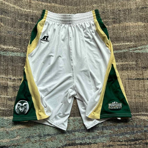 Men's Russell Athletic CSU Colorado State Rams Team Issue Basketball Shorts Sz M Cover