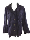 NEW Coldwater Creek Jacket XL Sz 16 Crinkle Weave Anorak Coat Purple