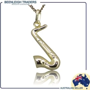Yellow Gold SAXOPHONE CHARM Guaranteed Genuine Real 9ct / 9k Gold - Picture 1 of 11