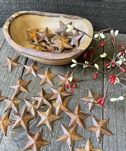 200 Rusty Barn Stars 1.5 inch Primitive Country Mini Rust Metal Stars SHIPS FREE - Picture 1 of 12