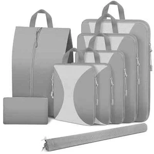 8 Set Compression Packing Cubes for Travel Lightweight Compression Cubes for Su - Picture 1 of 4