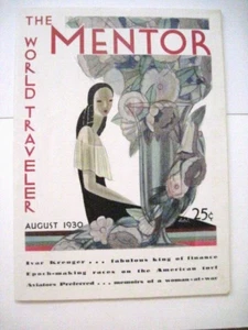August 1930 Magazine "The Mentor" w/Gorgeous Cover by "Vladimir Bobritsky" * - Picture 1 of 12