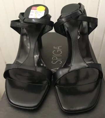 NUEVO EN CAJA VÍA SPIGA RAZZ pantorrilla Carezza negra talla 7,5 M COMO ESTÁ Foto 1 de 4