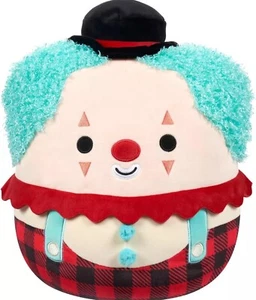 Neu Squishmallows 12" Ukee der Clown türkisfarbenes Haar kariert exklusiv Halloween - Bild 1 von 2