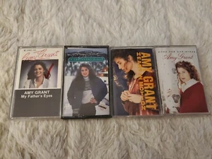 AMY GRANT 4 Cassette Lot POP Religious MY FATHERS EYES Heart In Motion CHRISTMAS - Picture 1 of 3