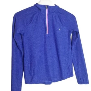 OLD NAVY ACTIVE Girls Jacket Blue Active Sports Athletic Fitness Large 10/12 - Picture 1 of 11