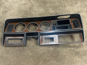 81-93 Dodge Ram Ram Charger Dash Instrument Cluster Bezel OEM Woodgrain W/O AC - Picture 1 of 23