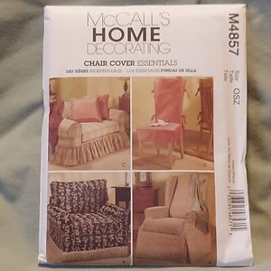 McCall's Home Decorating M4857 Chair Covers Sewing Pattern New Uncut 2005 - Picture 1 of 2