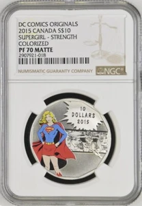 DC Comics Originals Supergirl 1oz .999 silver 2015 NGC PF70 - Picture 1 of 2