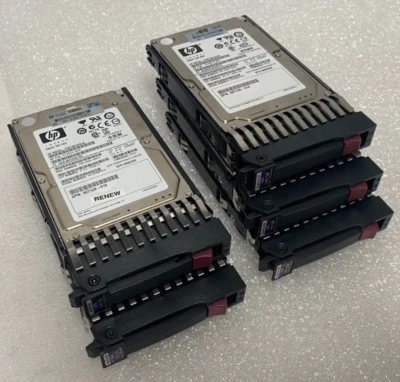 Lot of 5x HP 512544-002 & 512544-004 146GB 15K SAS 2.5" 6Gbps Hard Drive w/tray - Image 1 of 3