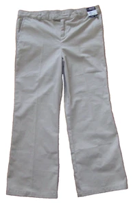 FRENCH TOAST PLUS Girls Sz 10.5 Adjustable Waist KHAKI Pants 32 x 24 NWT (F1) - Picture 1 of 9