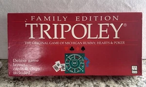 1992 Tripoley Michigan Rummy Hearts Poker Cadaco Game Family Edition EUC - Picture 1 of 12