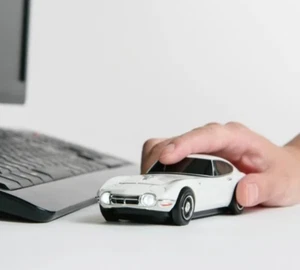 TOYOTA 2000GT Wireless Bluetooth 2.4Ghz Mouse with Mouse PadCAMSHOP JAPAN NEW - Picture 1 of 6