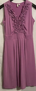 Madison women’s Size Medium Dress Sleeveless Maxi Dress Purple Beautiful Ruffles - Picture 1 of 4