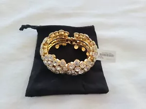 Neu J.Crew Damen klassisches Kristall Gold Armband war $138 - Bild 1 von 2