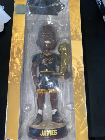 LEBRON JAMES  Cavaliers 2016 NBA Champions Trophy Bobblehead Missing Plaque Cover