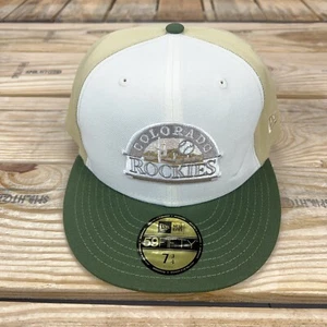 Colorado Rockies New Era 59FIfty Birchwood Fitted Hat Size 7 3/4 - Picture 1 of 6