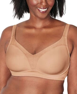 Playtex 18 Hour Bounce Control Convertible Wireless Bra 4699 Taupe Brown 38DDD - Picture 1 of 5
