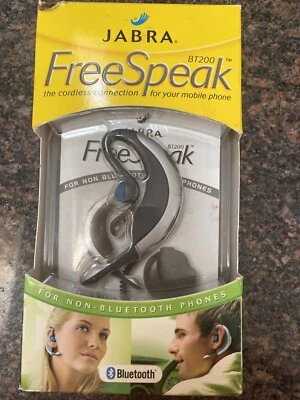 Jabra Free Speak Headset & Adapter BT200 For Phones With a Jack- For  Parts Only - Image 1 of 4
