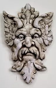 3D Michelangelos Kunst "Florentinischer Mann" Wandskulptur Grüner Mann Plakette - Bild 1 von 5