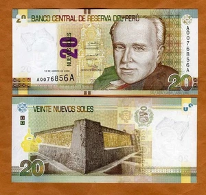 Perú, 20 Nuevos Soles, 2009, P-183, A-A, UNC - Imagen 1 de 1
