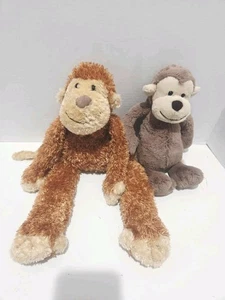 Lote de peluches Jellycat 18" Junglie Bunglie Marvin Shaggy Monkey & 12" Bashful Monkey - Imagen 1 de 9