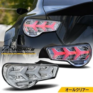 78WORKS Clear LED Taillights For Toyota 86 FT86 BRZ Rear Pair - Picture 1 of 10