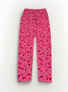 NEW No Boundaries CHERRIES / "LOVE YOU" Ankle Length Leggings Women's M (8-10) - Picture 1 of 11