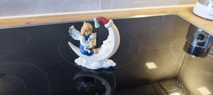 Goebel Figur Engel mit Katze sitzt auf Mond blau Rarität - Bild 1 von 5