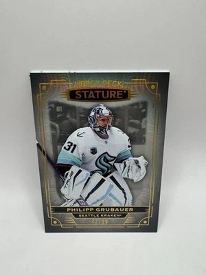 2022-23 UD Stature Philipp Grubauer Photo Variant #85 /99 Seattle Kraken - Image 1 of 2