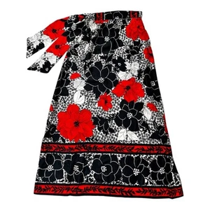 Vintage 1960-70’s Alex Coleman California Cottagecore Floral Belt Maxi Skirt M - Picture 1 of 8