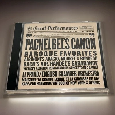 Pachelbel's Canon: Baroque Favorites (CD, 1985, CBS) English Chamber Orchestra - Image 1 of 4