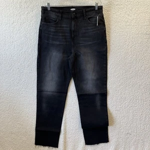 Old Navy Women’s Blue Dark Wash Straight Legged Denim Jeans Size 14 Tall NWT - Picture 1 of 12