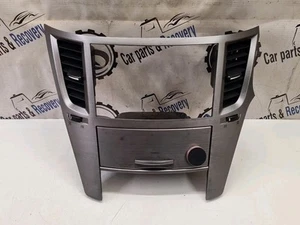SUBARU LEGACY BOXER DOUBLE 2DIN AUDIO PANEL FASCIA SILVER 2011 - Picture 1 of 11