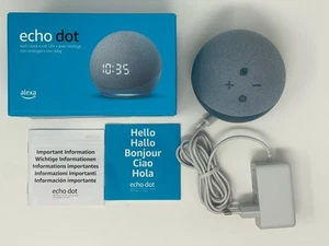 Amazon Echo Dot (4. Generation) Lautsprecher mit Uhr und Sprachassistent mit OVP - Bild 1 von 4
