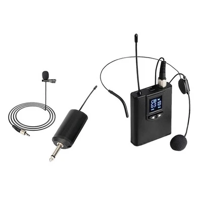 FM Wireless Microphone Headset System Sprachverstärker Wiederaufladbarer Sender - Bild 1 von 4