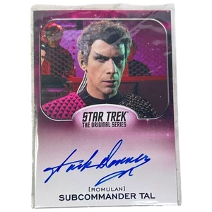 Tarjeta autógrafa firmada por Jack Donner de Star Trek Subcomandante Tal Romulan 2013 - Imagen 1 de 2