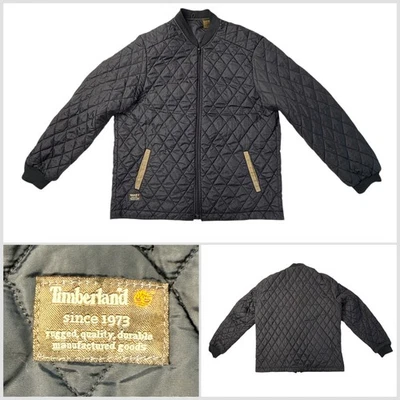 Timberland Men's Navy Quilted Bomber Country Jacket Medium 38-40in Chest - Image 1 of 4