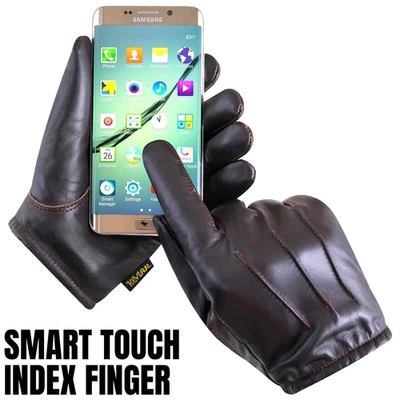 Hecho con Kevlar Police Force Anticorte Resistente al Fuego Cuero Guantes de Conducción Foto 1 de 4